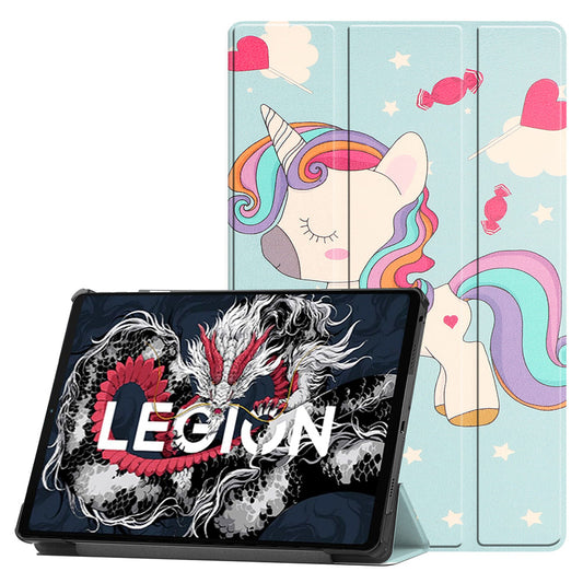 Case for Lenovo Legion Y700 (2025), Techsuit, FoldPro Unicorn, Multicolor