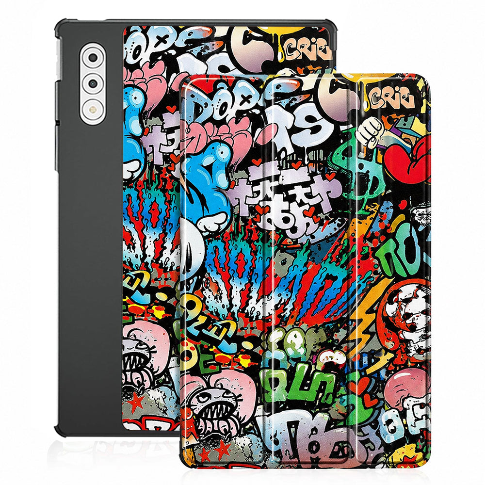 Case for Lenovo Yoga Tab Plus, Techsuit, FoldPro Urban Vibe, Multicolor