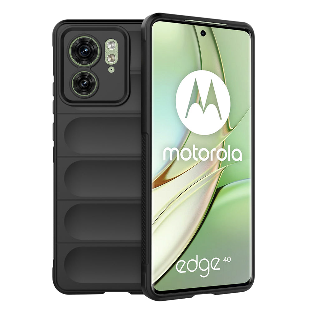 Hülle für Motorola Edge (2023) / Edge 40, Techsuit, Magic Shield, Schwarz