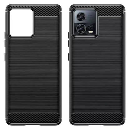 Coque pour Motorola Edge 30 Fusion, Techsuit, Carbone, Noire