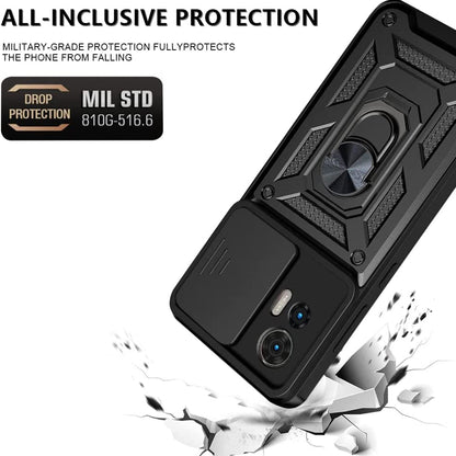Coque pour Motorola Edge 30 Neo, Techsuit, CamShield, Noire