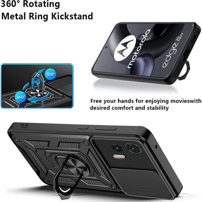Coque pour Motorola Edge 30 Neo, Techsuit, CamShield, Noire