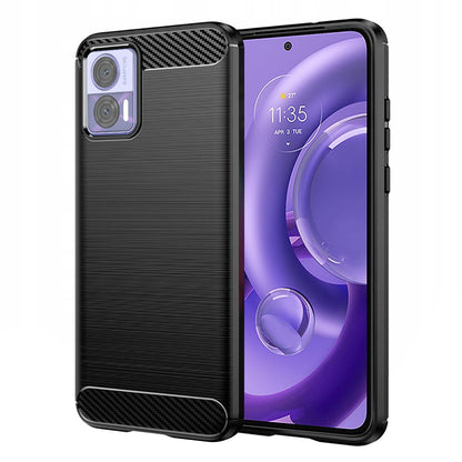 Coque pour Motorola Edge 30 Neo, Techsuit, Carbone, Noire