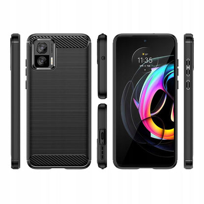 Coque pour Motorola Edge 30 Neo, Techsuit, Carbone, Noire