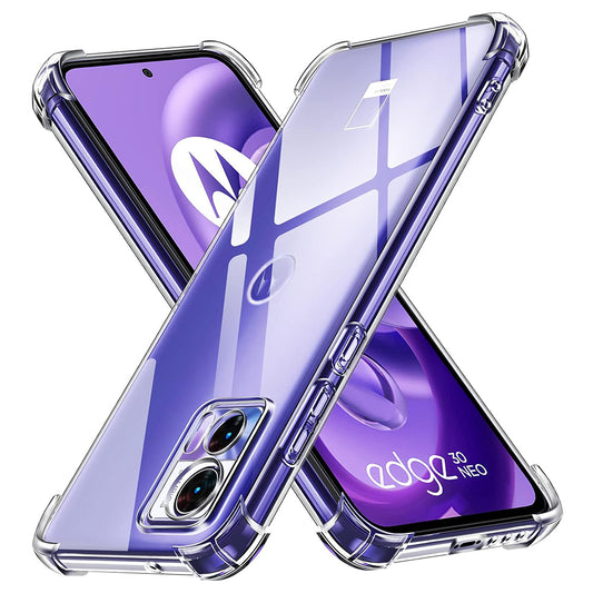 Hoes voor Motorola Edge 30 Neo, Techsuit, Schokbestendig Helder, Transparant