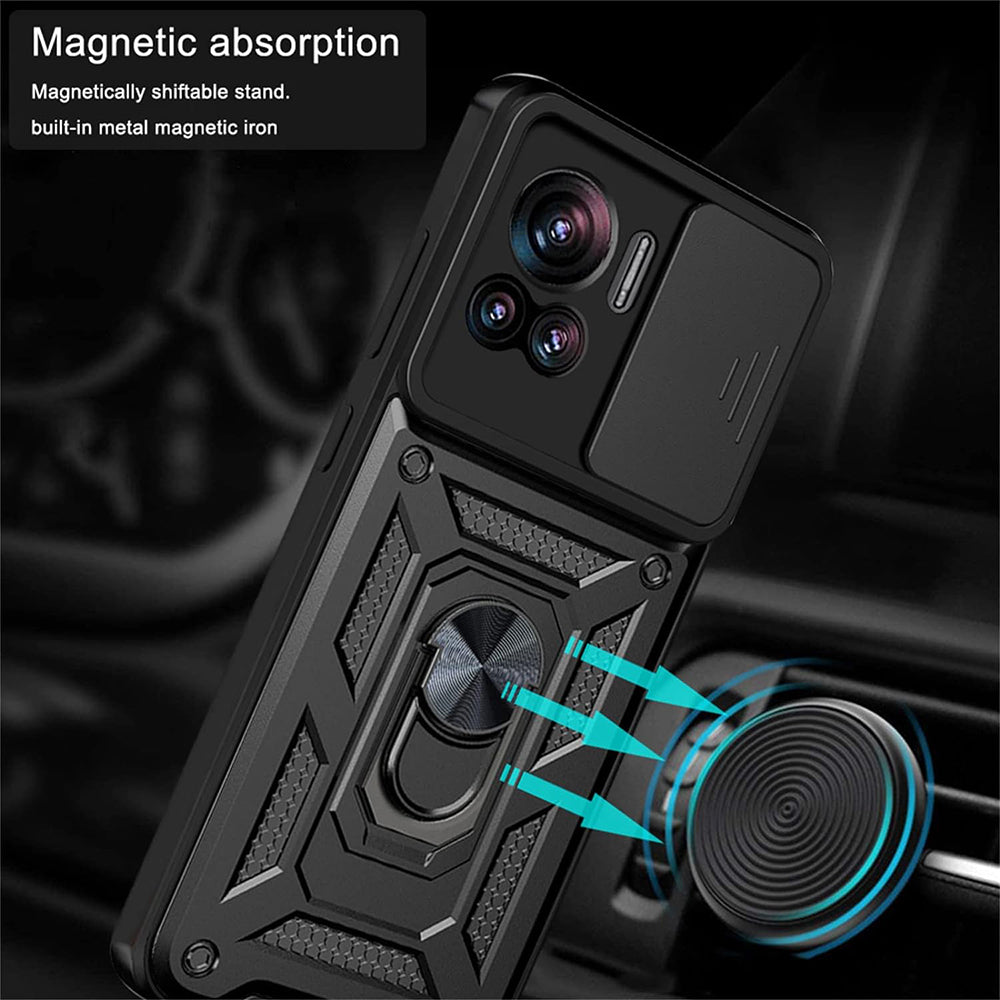 Coque pour Motorola Edge 30 Ultra, Techsuit, CamShield, Noire