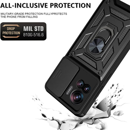 Coque pour Motorola Edge 30 Ultra, Techsuit, CamShield, Noire