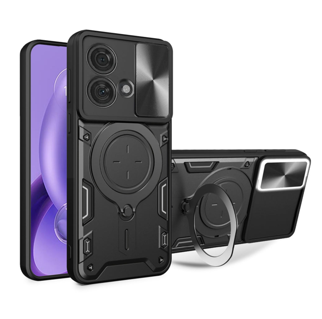 Hülle für Motorola Edge 40 Neo, Techsuit, CamGuard Pro, Schwarz
