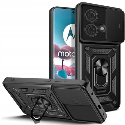 Coque pour Motorola Edge 40 Neo, Techsuit, CamShield, Noire