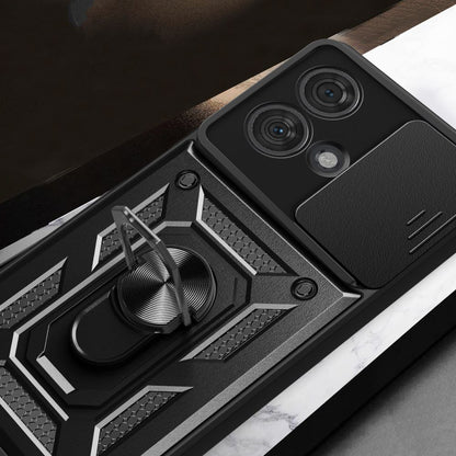 Coque pour Motorola Edge 40 Neo, Techsuit, CamShield, Noire