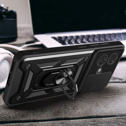 Coque pour Motorola Edge 40 Neo, Techsuit, CamShield, Noire