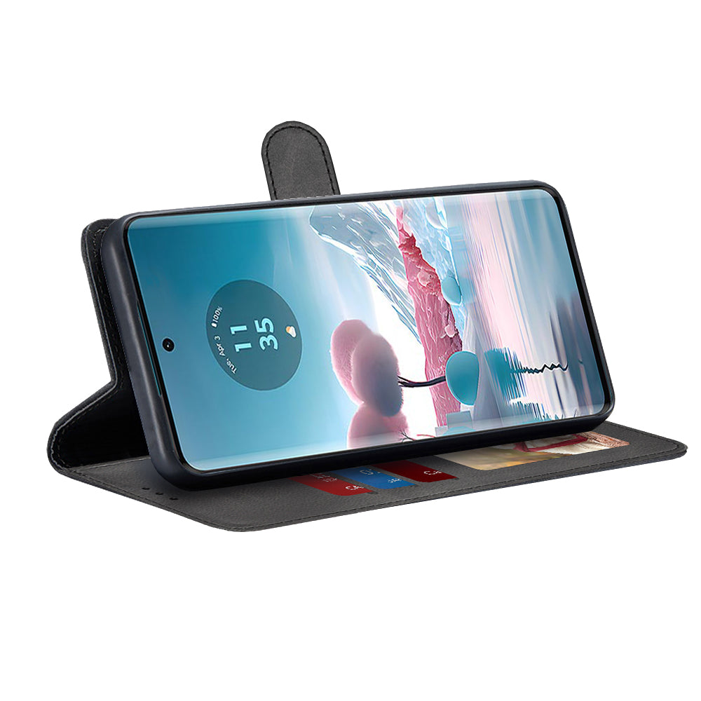 Hoes voor Motorola Edge 40 Neo, Techsuit, Diary Book, Zwart