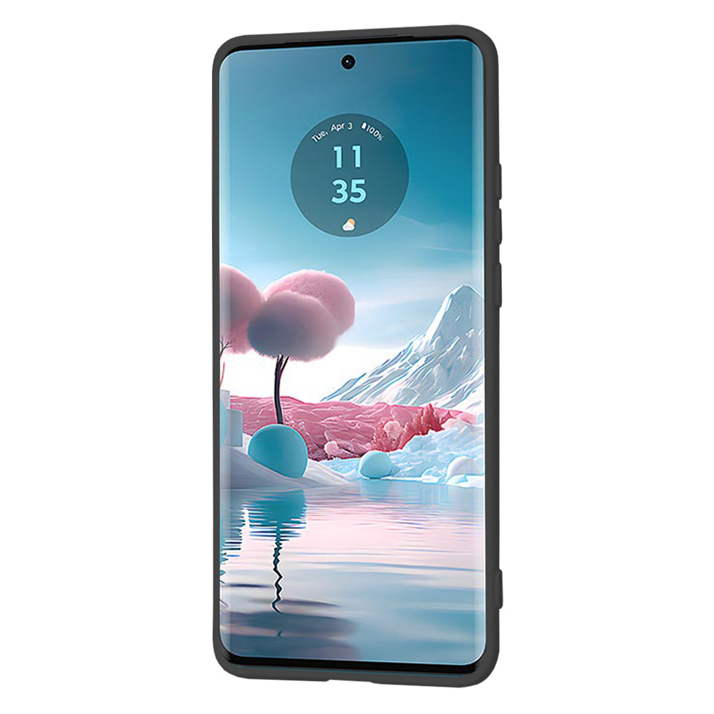 Coque pour Motorola Edge 40 Neo, Techsuit, SoftFlex, Noire