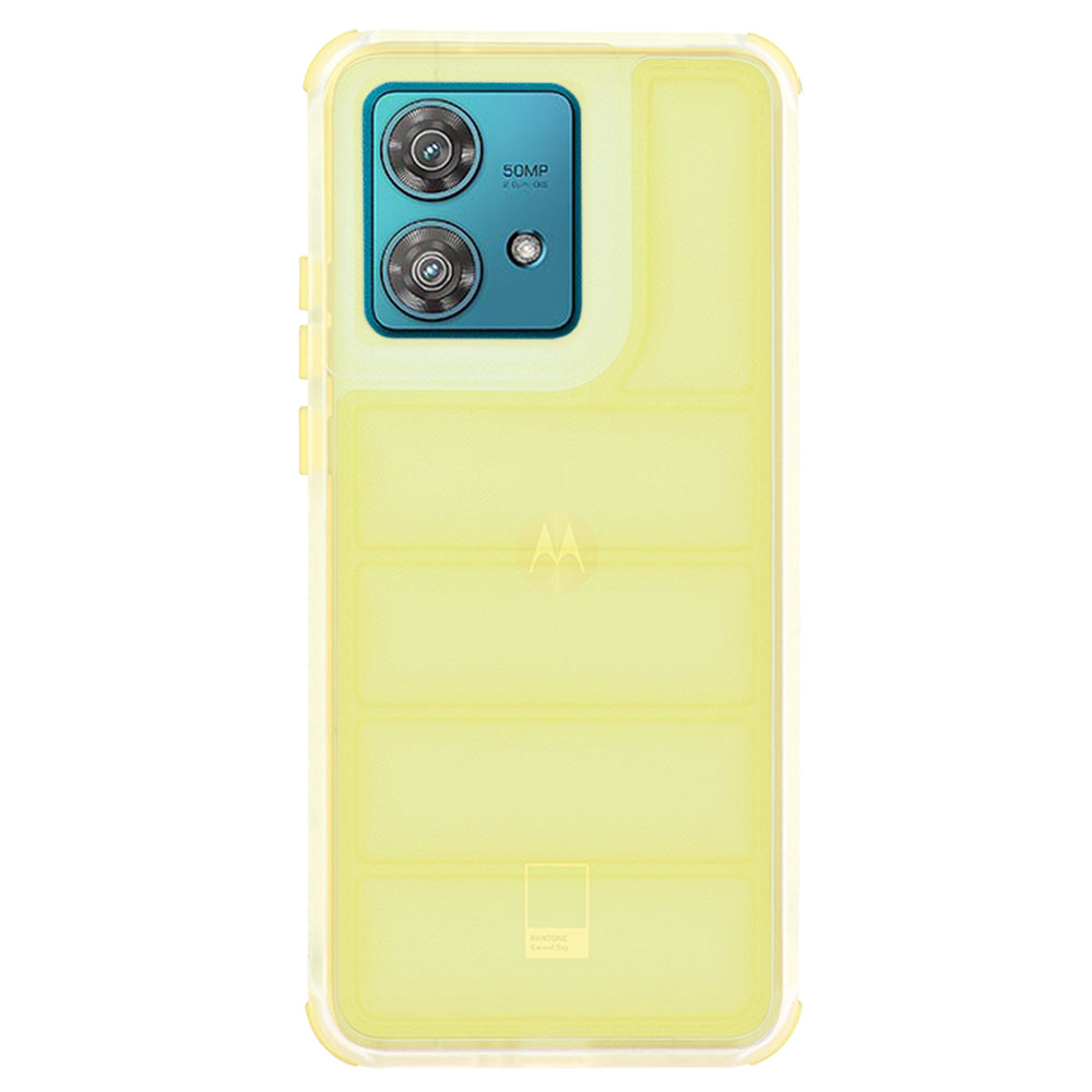 Coque pour Motorola Edge 40 Neo, Techsuit, Wave Shield, Jaune