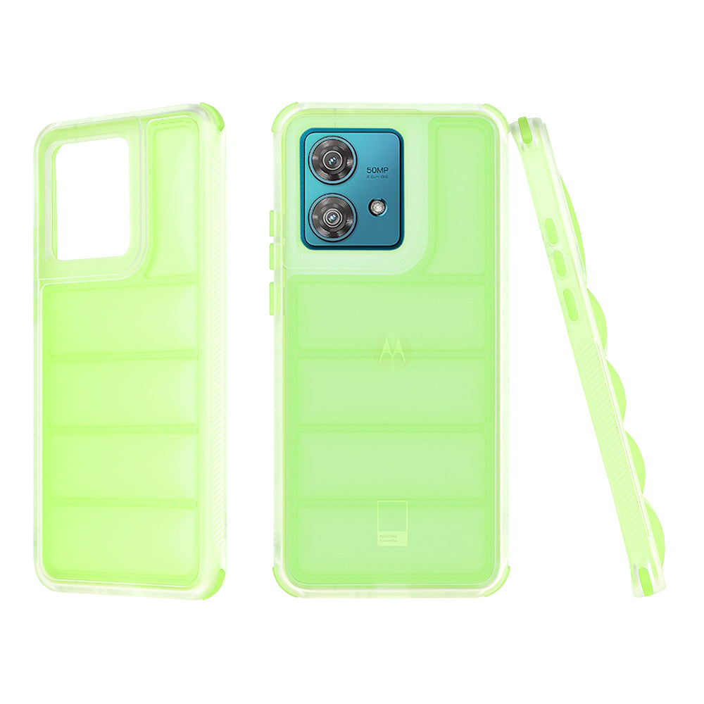 Coque pour Motorola Edge 40 Neo, Techsuit, Wave Shield, Vert
