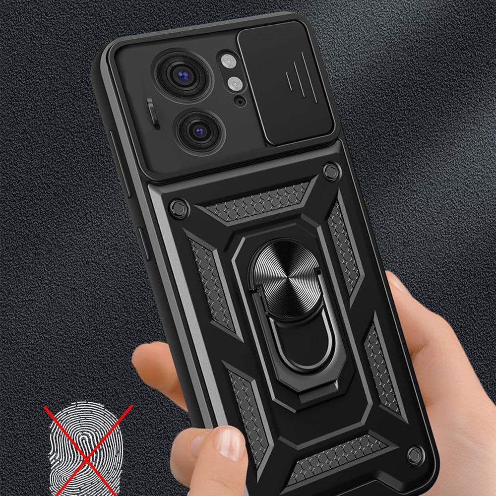 Case for Motorola Edge 40, Techsuit, CamShield, Black