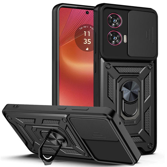 Coque pour Motorola Edge 50 Fusion, Techsuit, CamShield, Noire