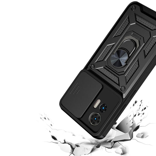 Coque pour Motorola Edge 50 Fusion, Techsuit, CamShield, Noire