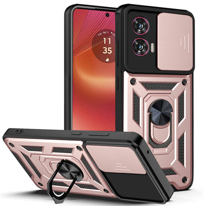 Hoes voor Motorola Edge 50 Fusion, Techsuit, CamShield, Roze