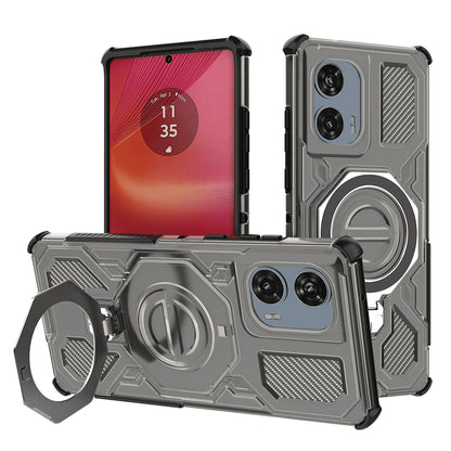 Hoes voor Motorola Edge 50 Fusion, Techsuit, Carbon Shield Pro, Smoky