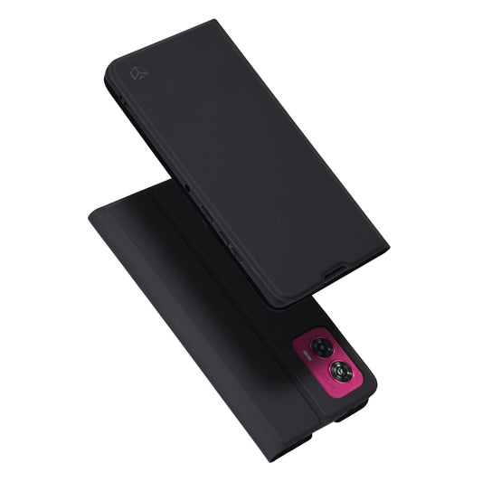 Coque pour Motorola Edge 50 Fusion, Techsuit, Magskin Book, Noire