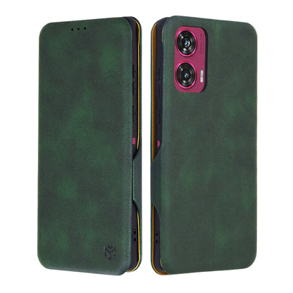 Hoes voor Motorola Edge 50 Fusion, Techsuit, Safe Wallet Plus, Groen