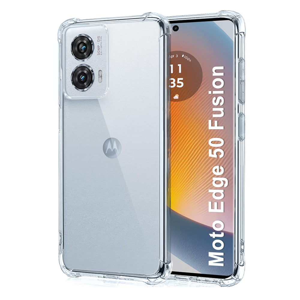 Case for Motorola Edge 50 Fusion, Techsuit, Shockproof Clear, Transparent