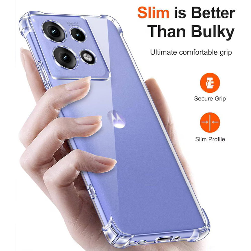 Coque pour Motorola Edge 50 Neo, Techsuit, Anti-choc Claire, Transparente