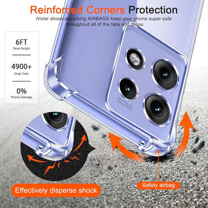 Coque pour Motorola Edge 50 Neo, Techsuit, Anti-choc Claire, Transparente