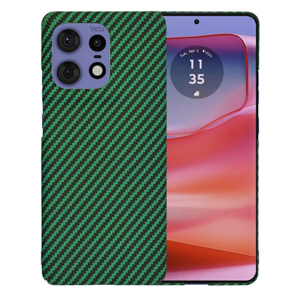 Coque pour Motorola Edge 50 Pro, Techsuit, Carbonite FiberShell, Vert