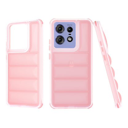 Coque pour Motorola Edge 50 Pro, Techsuit, Wave Shield, Rose