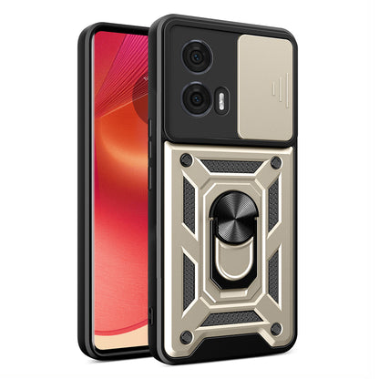 Coque pour Motorola Edge 50, Techsuit, CamShield, Dorée