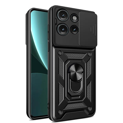Coque pour Motorola Edge 50, Techsuit, CamShield, Noire