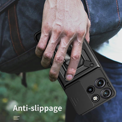 Coque pour Motorola Edge 50, Techsuit, CamShield, Noire