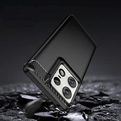 Hülle für Motorola Edge 50 Ultra, Techsuit, Carbon, Schwarz