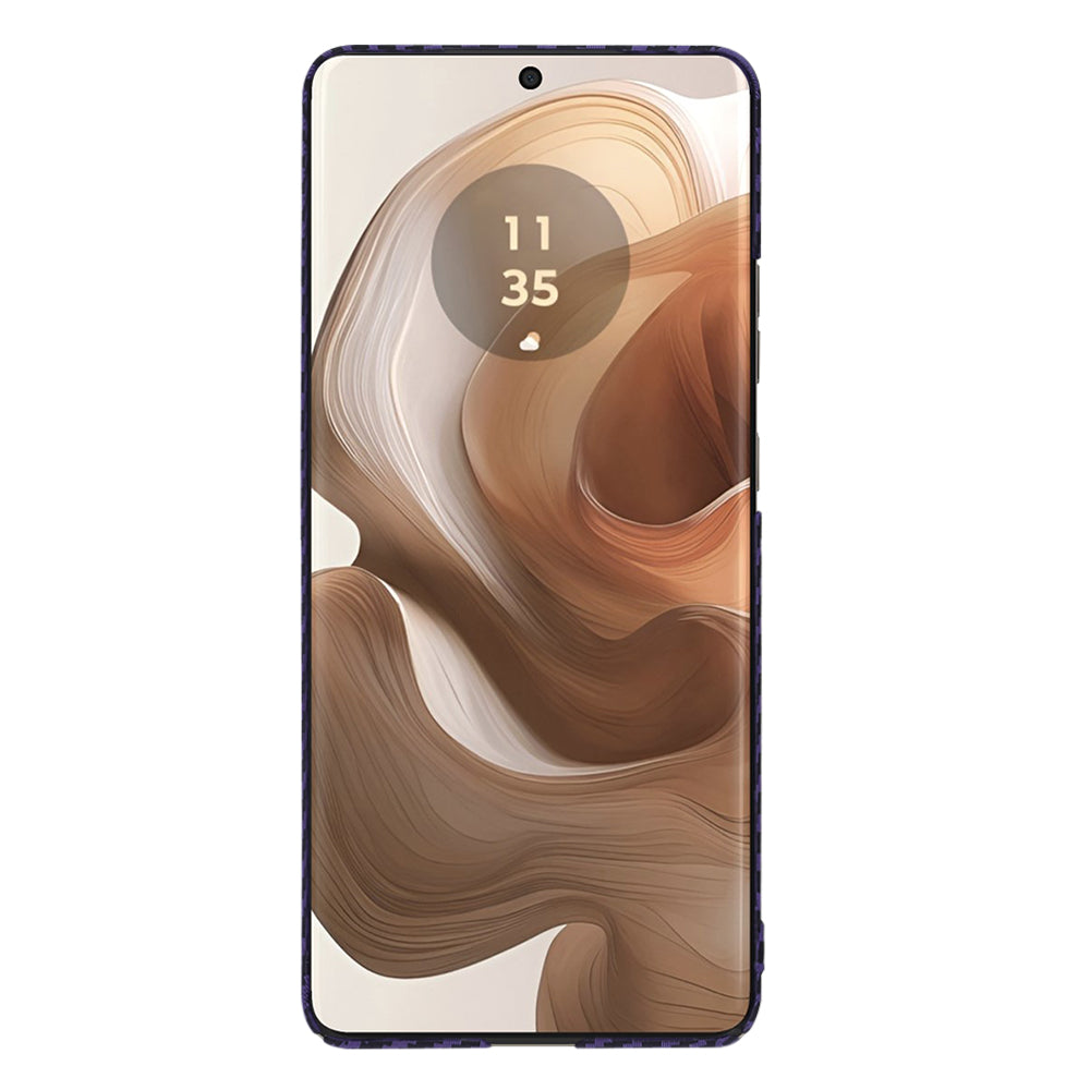 Hoes voor Motorola Edge 50 Ultra, Techsuit, Carbonite FiberShell, Paars