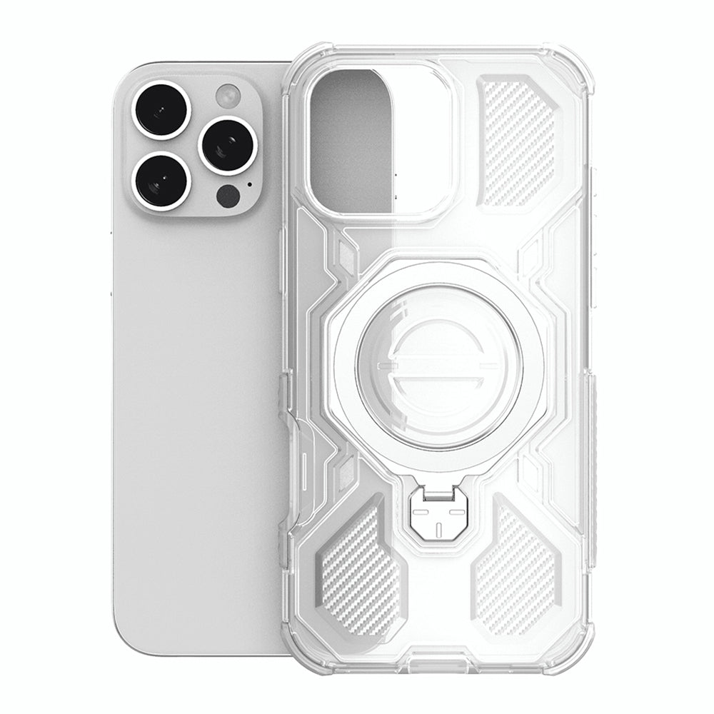 Hoes voor Motorola Edge 60 Fusion / Edge 60, Techsuit, Carbon Shield Pro, Wit