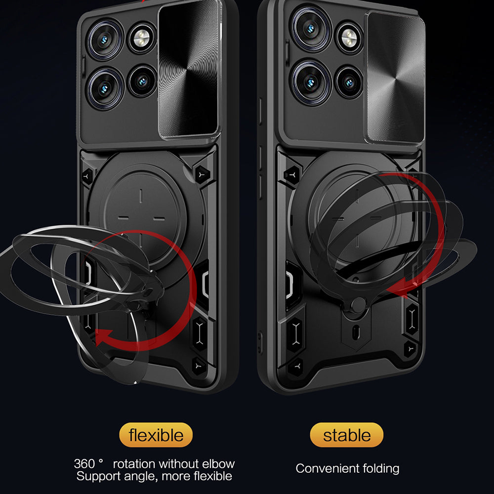 Hoes voor Motorola Edge 60 Neo / Edge 50 Neo, Techsuit, CamGuard Pro, Zwart