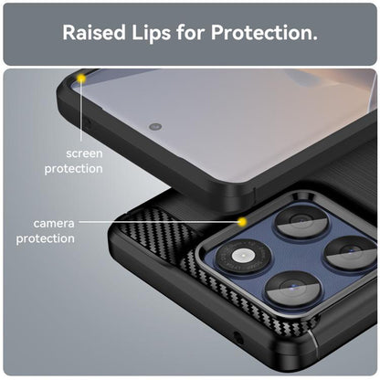 Hoes voor Motorola Edge 60 Pro, Techsuit, Carbon, Zwart