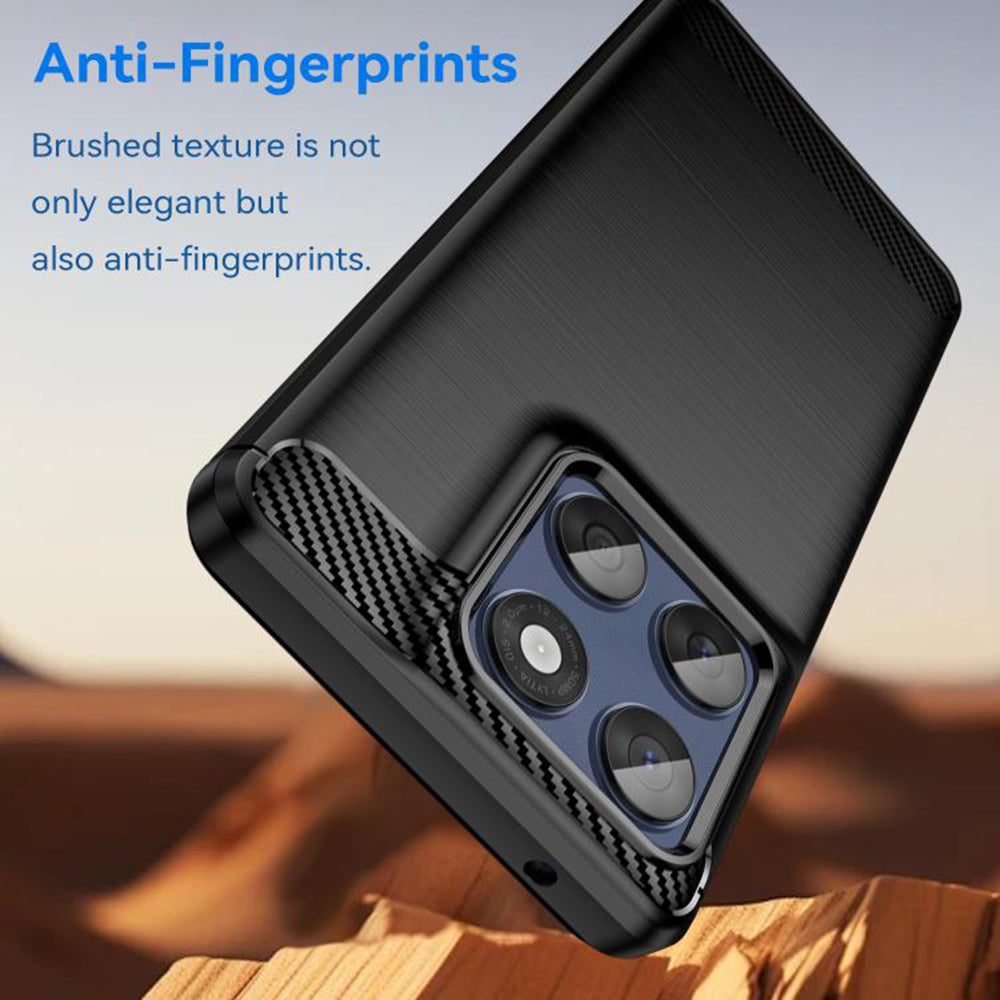 Hoes voor Motorola Edge 60 Pro, Techsuit, Carbon, Zwart