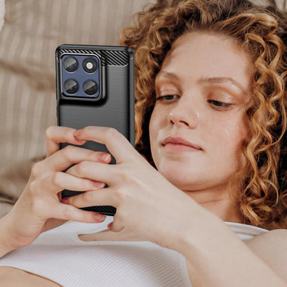 Hoes voor Motorola Edge 60 Pro, Techsuit, Carbon, Zwart