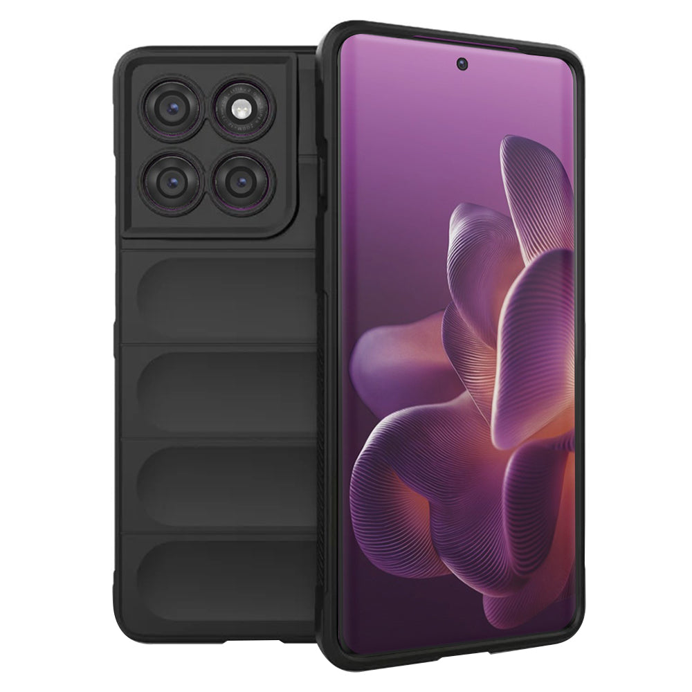 Hülle für Motorola Edge 60 Pro, Techsuit, Magic Shield, Schwarz