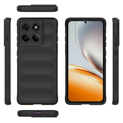Hülle für Motorola Edge 60 Pro, Techsuit, Magic Shield, Schwarz