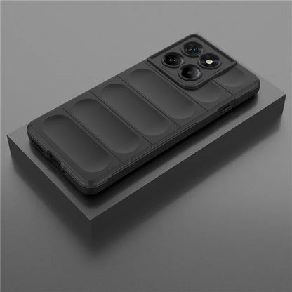 Hülle für Motorola Edge 60 Pro, Techsuit, Magic Shield, Schwarz