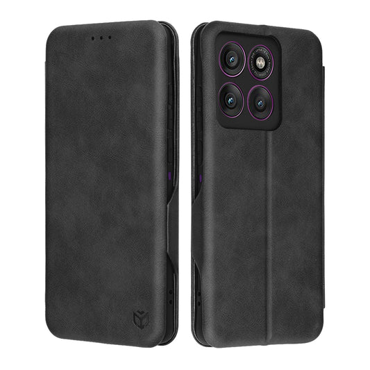 Coque pour Motorola Edge 60 Pro, Techsuit, Safe Wallet Plus, Noire