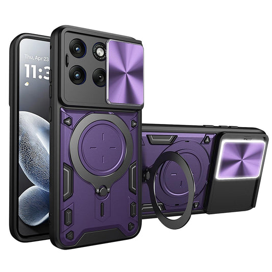 Hoes voor Motorola Edge 70 Fusion, Techsuit, CamGuard Pro, Paars