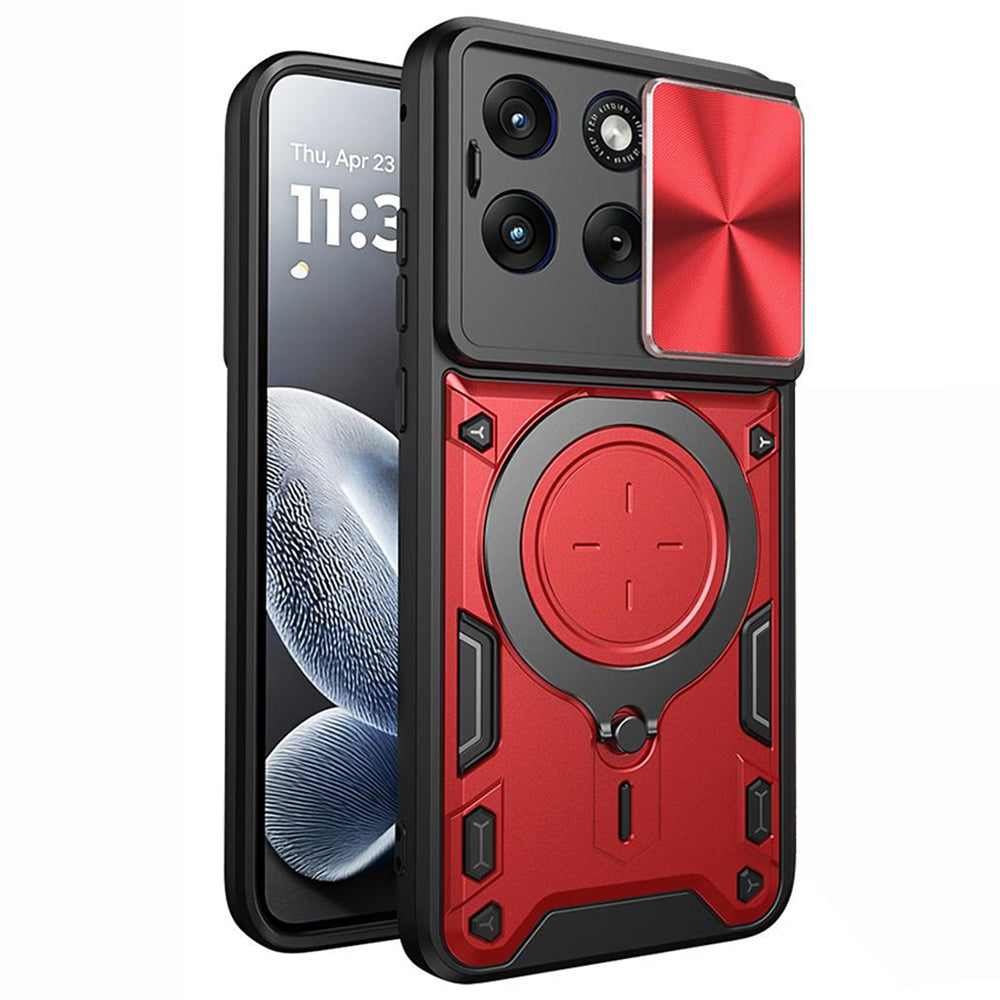 Coque pour Motorola Edge 70 Fusion, Techsuit, CamGuard Pro, Rouge