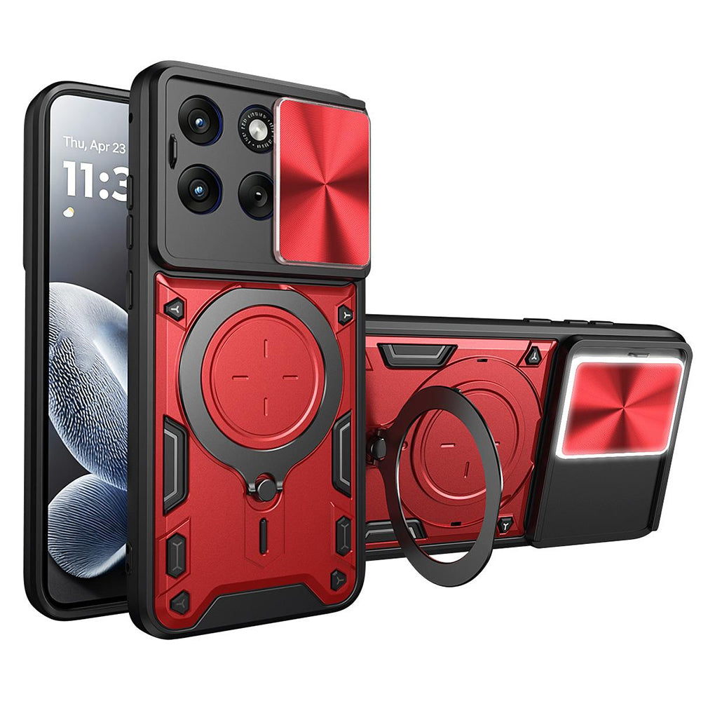 Coque pour Motorola Edge 70 Fusion, Techsuit, CamGuard Pro, Rouge