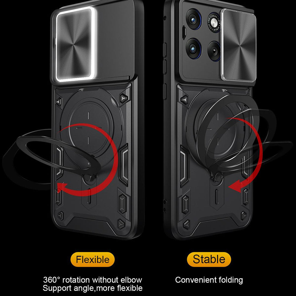 Coque pour Motorola Edge 70 Fusion, Techsuit, CamGuard Pro, Rouge