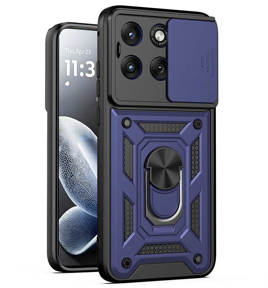 Étui pour Motorola Edge 70 Fusion, Techsuit, CamShield, Bleu